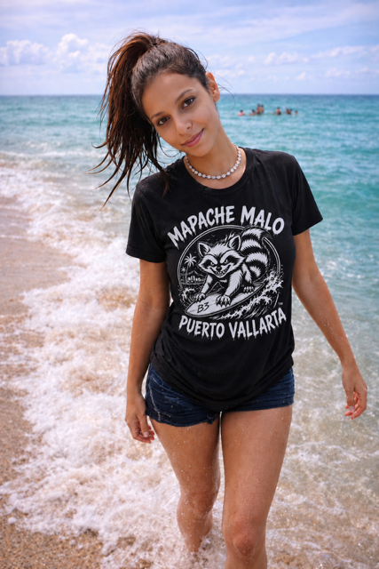 Camiseta Negra de Manga Corta con Cuello Redondo/Black Short Sleeve Crewneck T-shirt