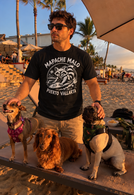 Camiseta Negra de Manga Corta con Cuello Redondo/Black Short Sleeve Crewneck T-shirt