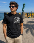 Camiseta Negra de Manga Corta con Cuello Redondo/Black Short Sleeve Crewneck T-shirt