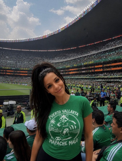 Camiseta de Fútbol Verde del Equipo Mapache Malo/Team Mapache Malo Green Soccer Shirt